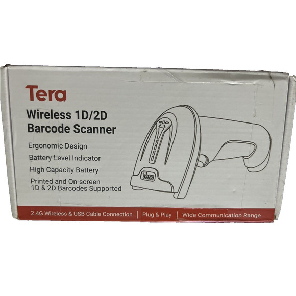 Tera 1D 2D Wireless Barcode Scanner New Open Box D5100 - Picture 7 of 10